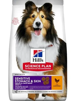Koop Online Hill‘s Science Plan Canine Adult Sensitive Stomach & Skin Medium Chicken 2,5 kg