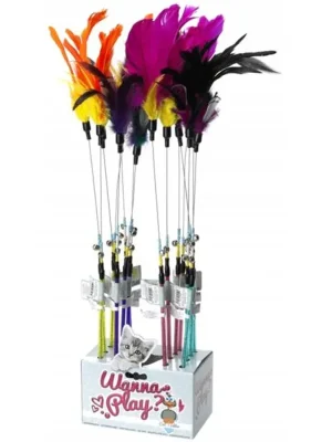 Hračka cat Vábnička s peřím Rosie 60cm EBI Finale Uitverkoop