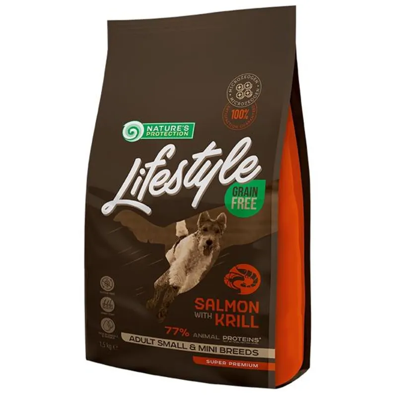 Nature‘s Protection Dog Dry LifeStyle GF Salmon SB 1,5 kg Hoge Kwaliteit
