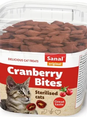 Sanal cat snack Kuře a brusinky 75 g Rechtstreeks Van De Fabrikant