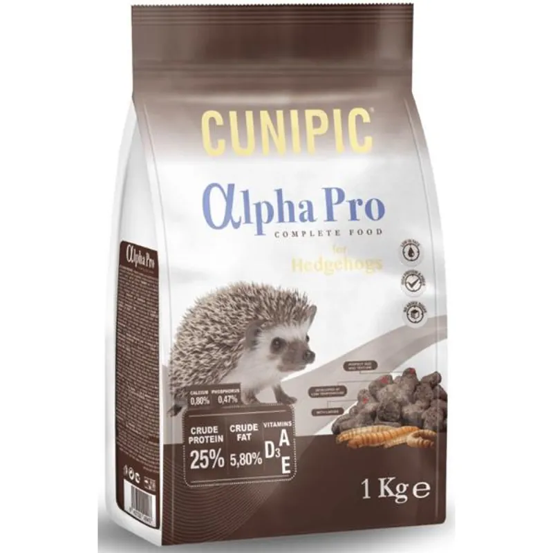 Cunipic Alpha Pro Hedgehog - ježek 1 kg Beperkte Voorraad