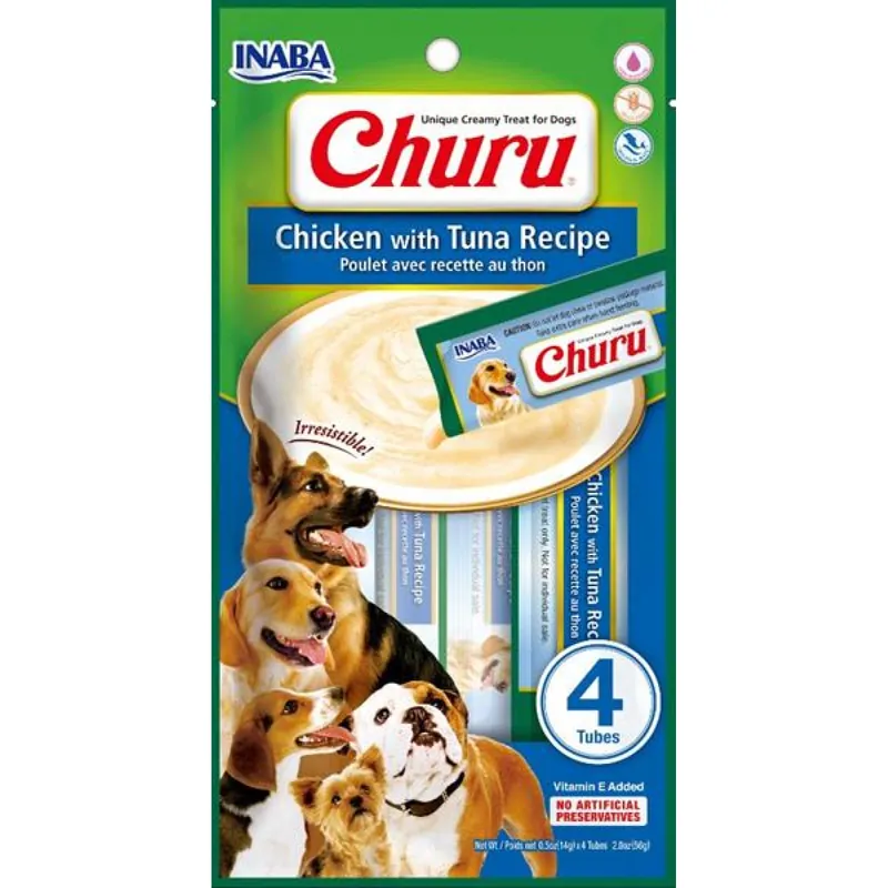 Inaba Churu dog snack kuře a tuňák 4x14 g Merkproduct