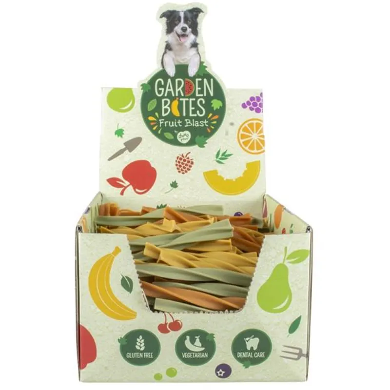 Garden Bites Fruity - kroucená tyčka S displej 324 ks Finale Uitverkoop