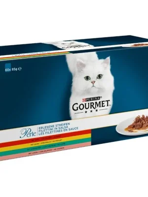 Gourmet Perle cat kaps.- Multip.minifiletky maso 60 x 85 g Aanbieding