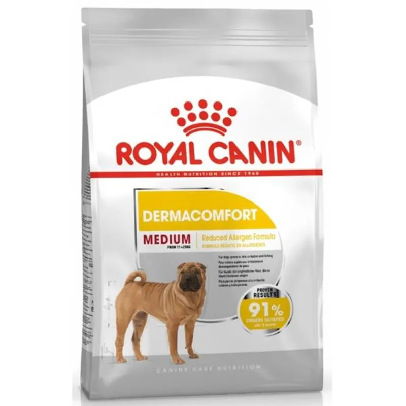 Royal Canin - Canine Medium Dermacomfort 12 kg Uitverkoop