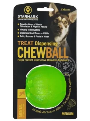 Koop Vandaag Hračka guma Chew ball míč Starmark M zelený