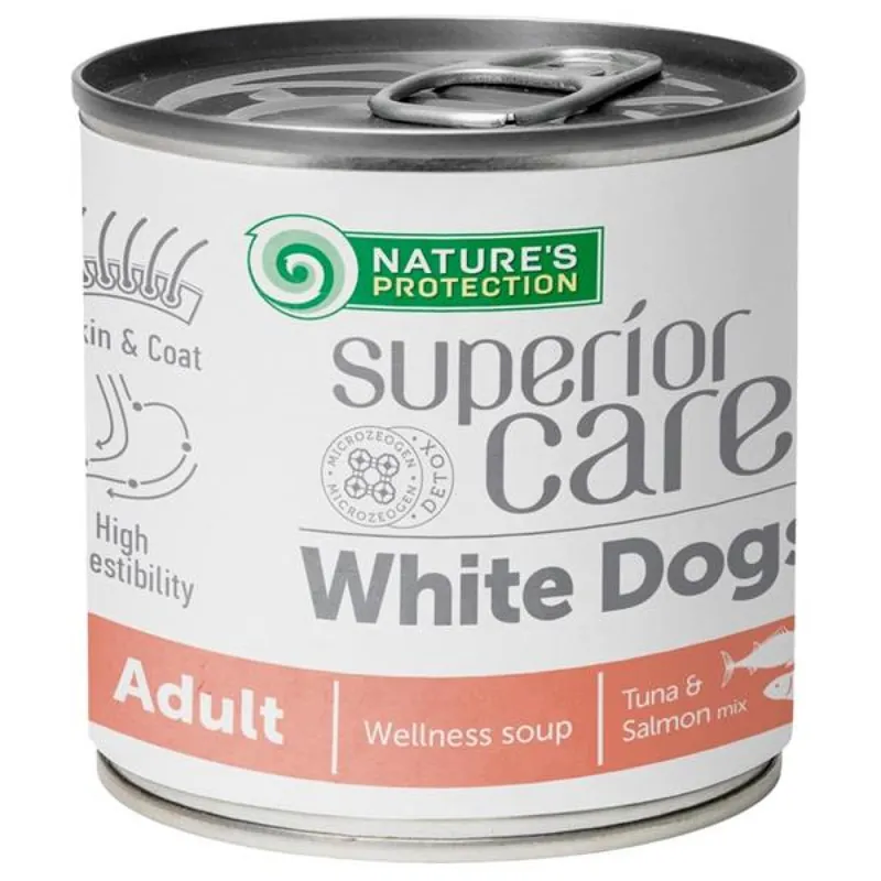 Nature‘s Protection Superior Care Soup Adult White Dogs Salmon&Tuna 140 ml Laatste Versie