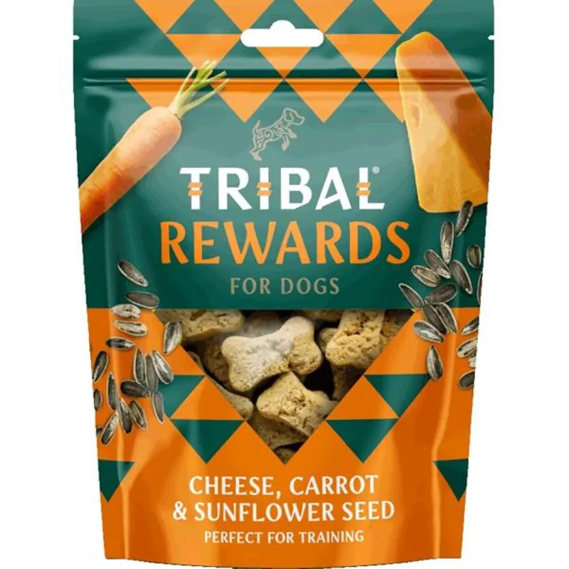 TRIBAL Rewards Snack Cheese, Carrot & Sunflower Seed 125 g Direct Beschikbaar