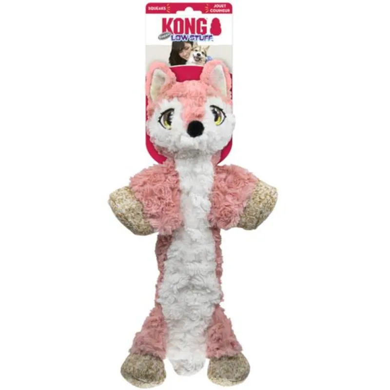 Laatste Versie Hračka plyš KONG Low Stuff Flopzie Fox M