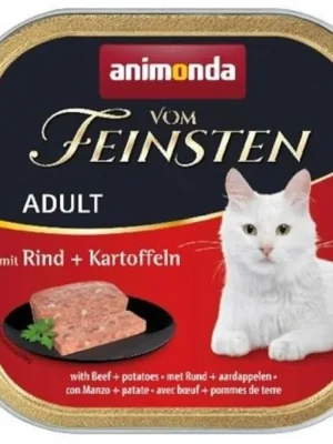 Aanbieding Animonda Vom Feinsten cat paštika hovězí + brambory 100 g