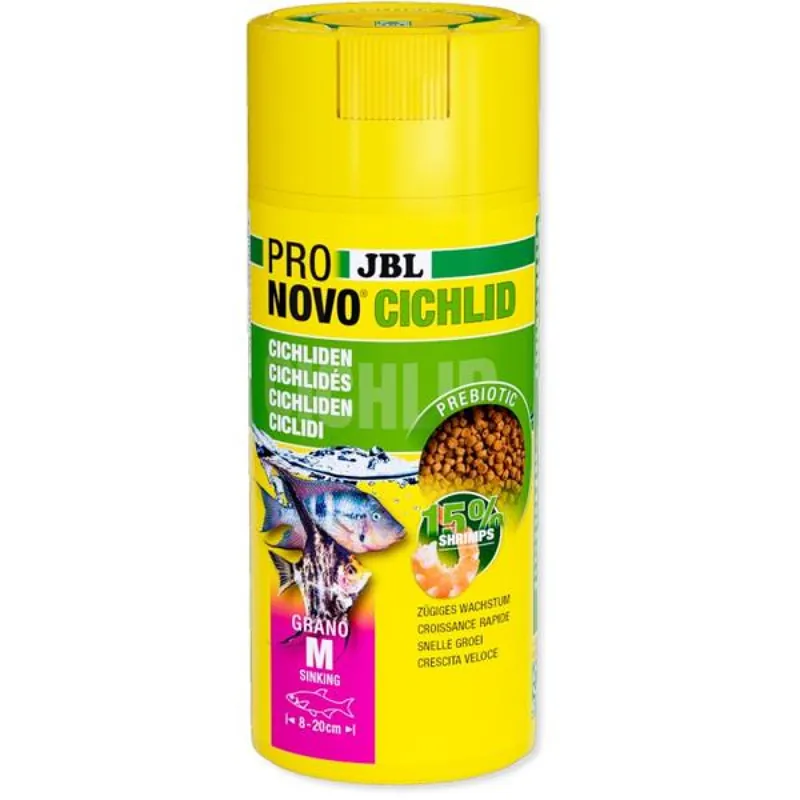 JBL Pronovo Cichlid grano M - cichlidy, granule 250ml Bestseller