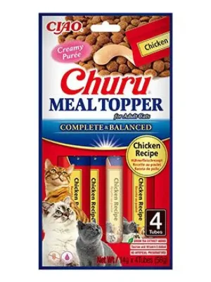 Flitsaanbieding Churu Cat Meal Topper Chicken Recipe 4x14g