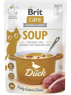 Flitsaanbieding Brit Care Cat Soup with Duck 75 g