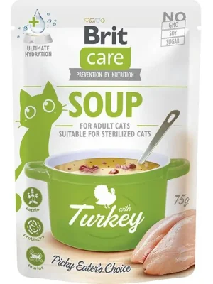 Laatste Versie Brit Care Cat Soup with Turkey 75 g