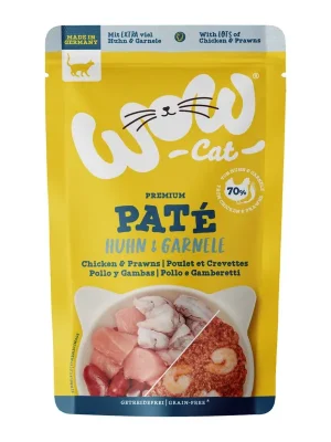 Beperkte Voorraad WOW Cat kapsička Paté Kuře s krevetami Adult 125g