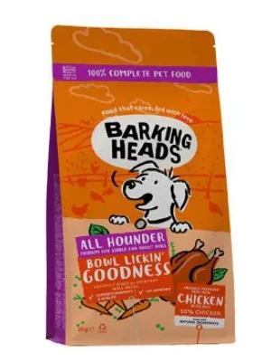 BARKING HEADS All Hounder Bowl Lickin Good Chick 2kg Beperkte Voorraad