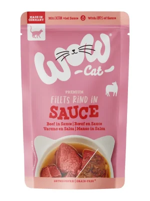 Uitverkoop WOW Cat kapsička Sauce Hovězí Adult 85g