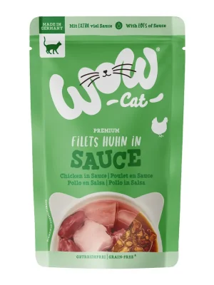 WOW Cat kapsička Sauce Kuřecí Adult 85g Populair