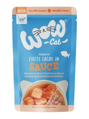 Voordeelprijs WOW Cat kapsička Sauce Losos Adult 85g