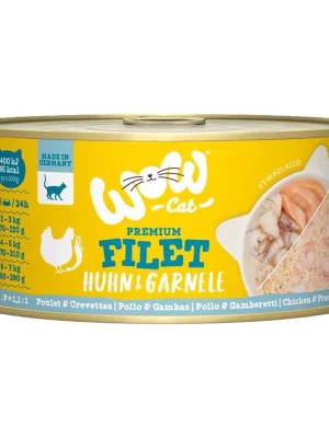 Beste Prijs WOW Cat konzerva Filet Kuřecí s krevetami Adult 70g