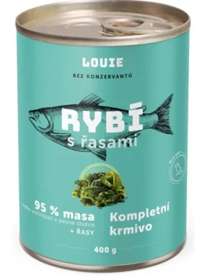 Louie konz.pro psy rybí s řasami 400 g Favoriet