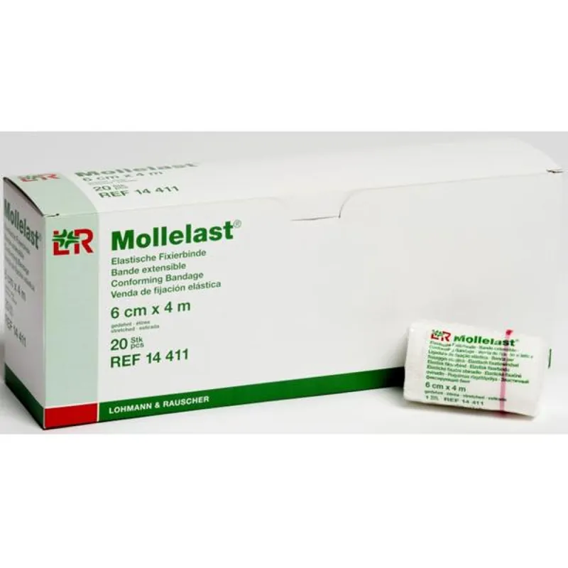 Obin. elastické Mollelast 1ks 10cm x 4m Beperkte Voorraad