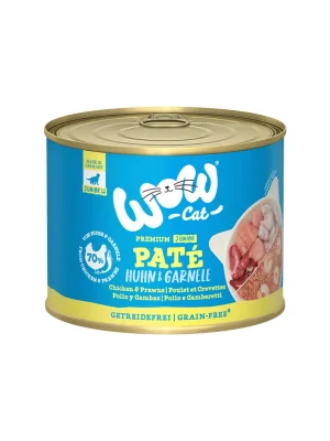 Op = Op WOW Cat konzerva Paté Kuře s krevetami Kitten/Junior 200g