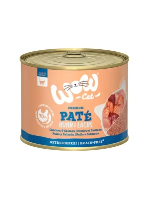 WOW Cat konzerva Paté Kuře s lososem Adult 200g Laatste Kans