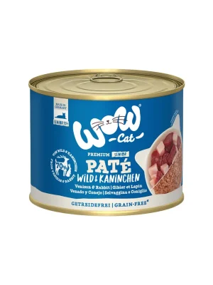 Superprijs WOW Cat konzerva Paté Zvěřina s králíkem Senior 200g