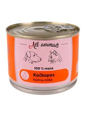 All Animals kočkopes Kachna mletá 200g Op = Op