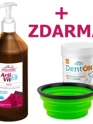 Artivit sir. 1000ml+DentOn 100g+cestovní miska zdarma Merkproduct
