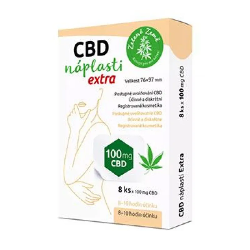 CBD náplasti Extra velké 8ks Fabrieksprijs