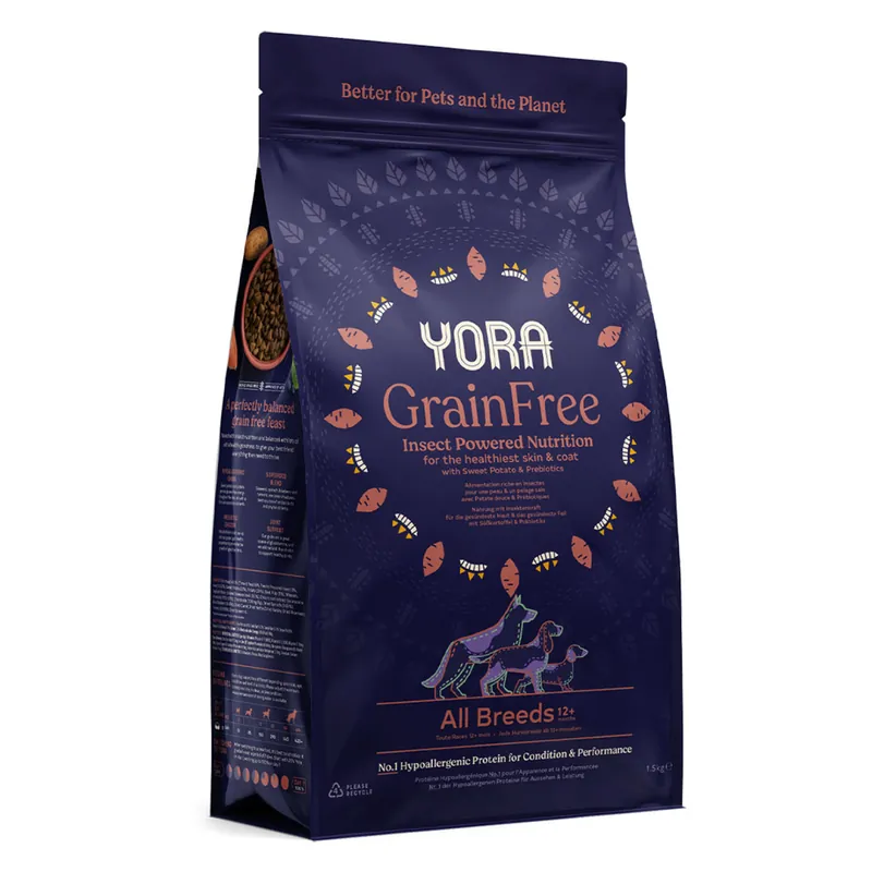 Shop Nu YORA granule z hmyzu GrainFree Adult All Breeds 1,5kg