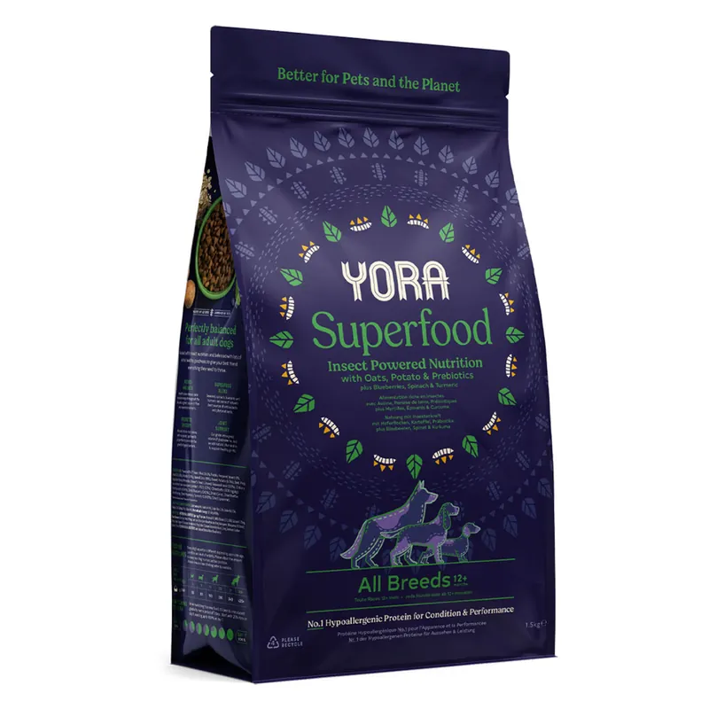 Koop Vandaag YORA granule z hmyzu Superfood Adult All Breeds 1,5kg