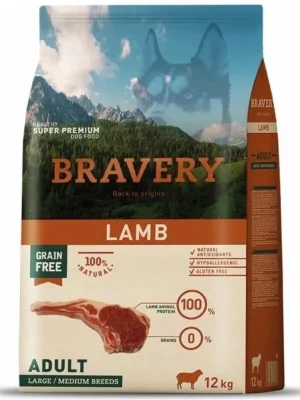 Bravery Adult large & medium Lamb 12 kg Nu Kopen