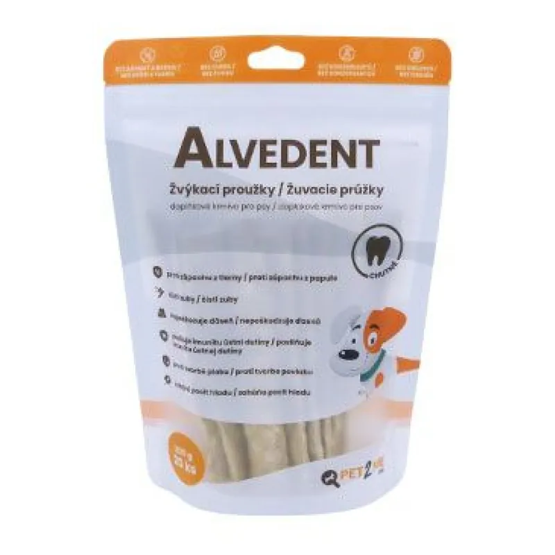 Aanbieding Alvedent Pet2Me žvýkací proužky pro psy 20ks/200g