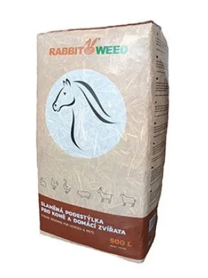 Nieuw Podestýlka slaměná pro koně a zvířata RabbitWeed 500l