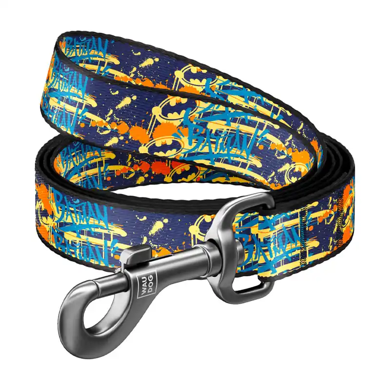 WAUDOG vodítko nylonové DC Batman jeans (122cm/1,0cm) Direct Verzonden
