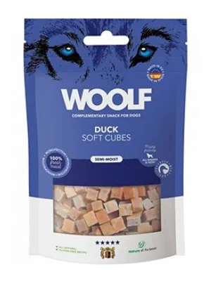 Hete Deal WOOLF Cubes poch. Soft Duck 100g