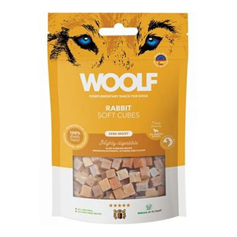 Aanbieding WOOLF Cubes poch. Soft Rabbit 100g