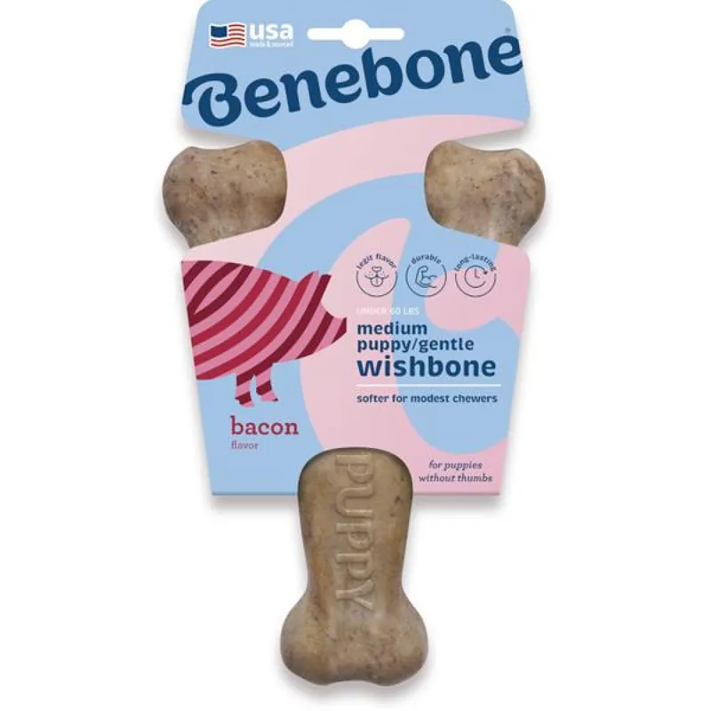 Alleen Vandaag Benebone Puppy Wishbone slanina M