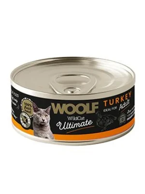 Exclusieve Aanbieding WOOLF WildCat Ultimate konz. Adult Paté Turkey 85g