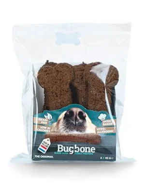 Pochoutka pes Bugbone Large kost s hmyzem 6x45g Flitsaanbieding