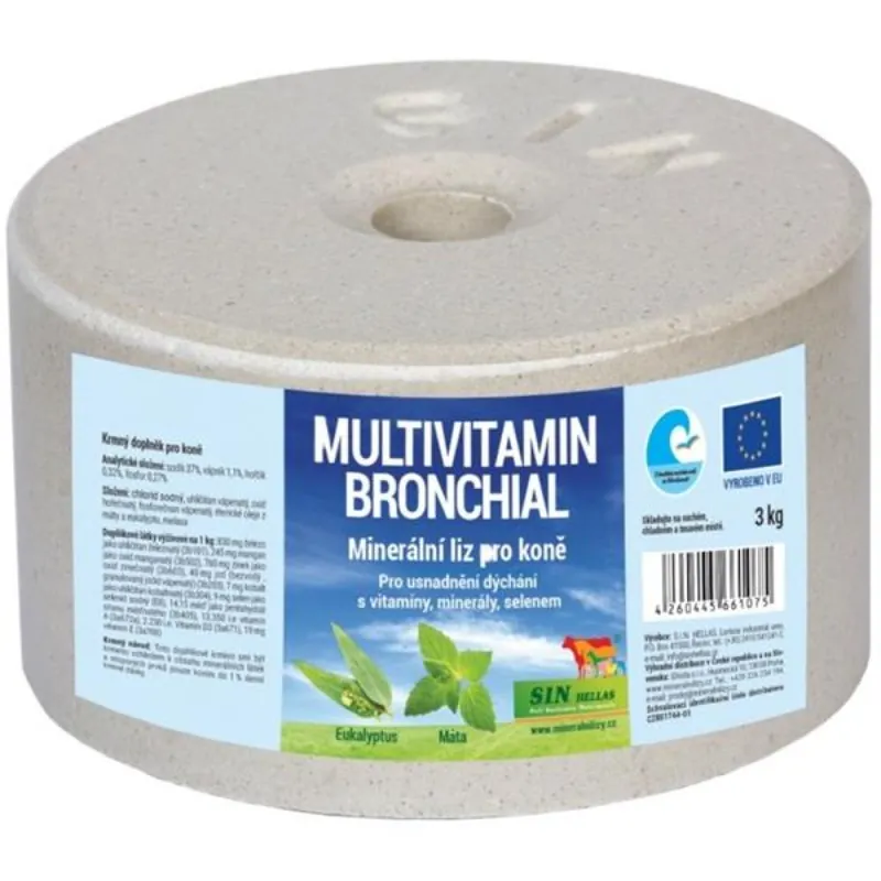 Finale Uitverkoop Liz S.I.N. Hellas bronchial minerální multivitamínový pro koně 3 kg