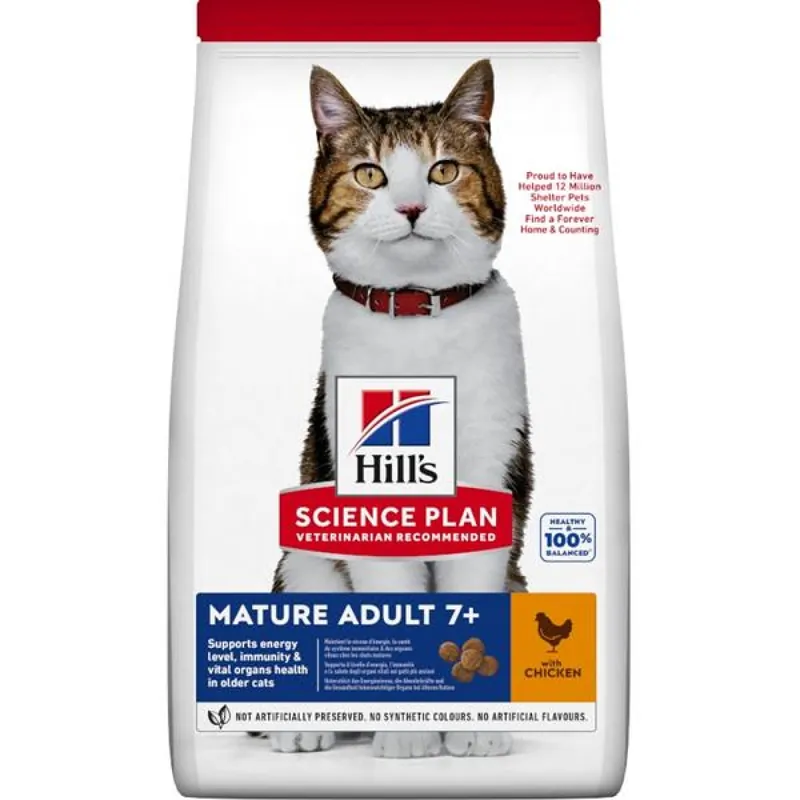 Hill‘s Science Plan Feline Mature Adult 7+ Chicken 10 kg Aanbieding