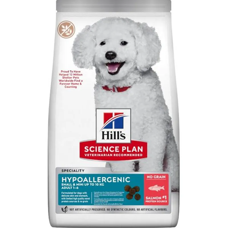 Hill‘s Science Plan Canine Adult Hypoallergenic Small & Mini Salmon 1,5 kg Lage Prijs