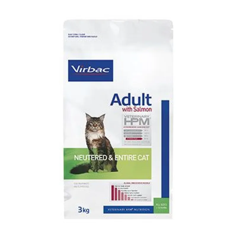 VET HPM Adult Cat Salmon Neutered&Entire 3kg Voordeelprijs