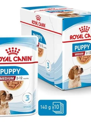 Beperkt Aanbod Royal Canin - Canine kaps. Medium Puppy 10x140 g