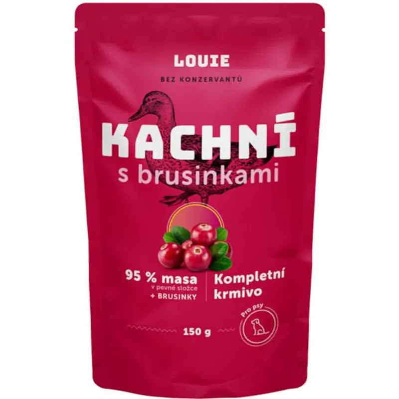 Premium Louie kaps.pro psy kachní s brusinkami 150g