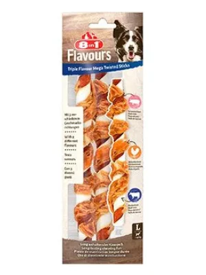 Pochoutka 8in1 Flavours Triple Flav.Mega Tw.Sticks140g Koopje
